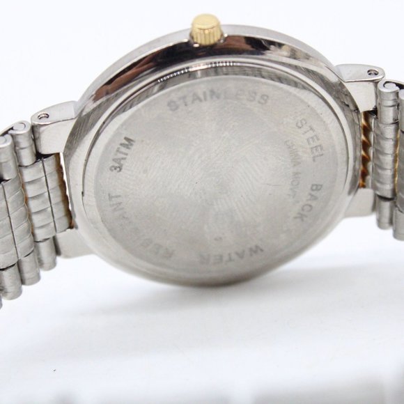 J.B Champion Watch Mens Mult-Tone Stainless Steel Quartz Classic White Dial - Picture 8 of 8